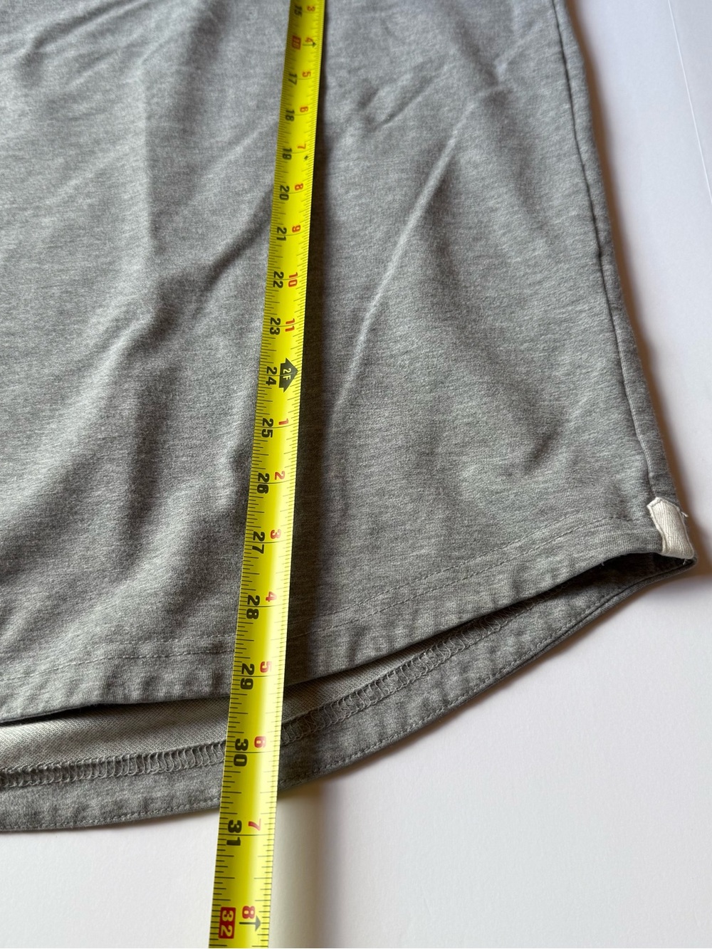 BYLT Basics Drop-Cut: LUX Hooded Henley Heather Grey XL - Picture 6 of 9